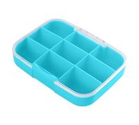 Portable Pill Dispenser - Airtight, Pill Container for Tablets and Capsules, Compact and Sturdy Holds up to 9 Compartments for Long Use