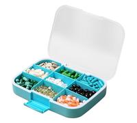 Portable Pill Dispenser Box - Pill Container Organizer, 9 Compartment Holder | Extra Large Moisture Proof Storage Case, Travel Organizers