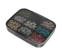 Portable Pill Dispenser, Pill Container and Travel Pill Organizer Airtight Cart, 9 Compartments for Business, Travel, Outdoor Activities, Very Large Size