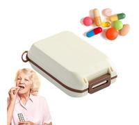 Portable Pill Organizer Box - Reusable Multi-Compartment Medicine Storage Container for, Capsules, and Tablets, Ideal for Home, Office, or Travel Use on Trips, Vacations, and Family Wellness