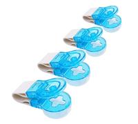 Portable Pill Popper Extractor Tool with Storage Case - 4-Pack Blue Blister Pack Tablet Dispenser, Hands-Free Easy Medication Remover for Travel, Elderly & Arthritis