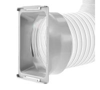Portable Pipe Coupling - 150Mm Square Outlet Coupler | Rigid Polymer ABS Exhaust Adapter 120G, Sealing Solution For Safe Airflow Intended For Accommodation In Apartment In Dormitory