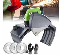 Portable Pipe Cutting Machine, Hand Held Electric Pipe Cutter with 3 Saw Blades, 5 Adjustable Speeds 2900rpm for Plastic and Metal Pipe