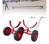 Portable Pipe Pulling Cart Trolley, Heavy-Duty 1000kg Capacity for Construction and Industrial Handling