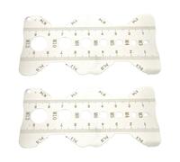 Portable Pitches Gauge with Clear Etch Marking Suitable for Easy on Site Thread Length Diameter and Pitches Measurement Resistant Thread Measuring Tool