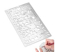 Portable Planner Stencils - Hollow Stencils for Scrapbooking, Journaling Supplies | Creative Drawing Guide for Kids, Teens, Adults, Designers, Artists, Estu