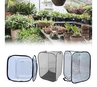 Portable plant growth box with breathable cloth material to foster plant growth and serve as a habitat for insects and butterflies in multiple locations (30 * 30 * 30)