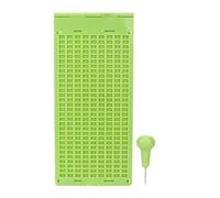 Portable Plastic 9 Lines 30 Cells Braille Writing Slate and Stylus fit for Braille Learning Tool Accessory