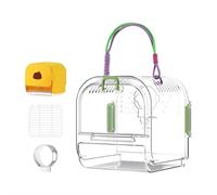 Portable Plastic Bird Cages Lightweight Waterproof Ventilated Travel Bird Cage for Pets Ideal for Outdoor Use Perfect for Small Birds and Budgies