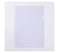 Portable Plastic Folder L-Shaped Transparent Insert A4 Folder Multi-Purpose 6-Pcs Can Hold Exam Papers Documents Etc Versatile(Transparent)