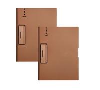 Portable Plastic Folder Sturdy A4 Size Multi-Functional Landscape Writing Pad Suitable for Office and Other Settings Versatile(Dark Brown,4cm/1.18)