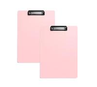 Portable Plastic Folder Vertical Hard-Shell Folder A4 Writing Mat Large Capacity Easy to Carry and Easy to Use Versatile(Pale red,4cm/1.18)