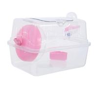 Portable Plastic Hamster Carrier Cage for Guinea Pig Travel | Safe Secure Design, Prevents Escapes, Stylish Elegant Look, Feeding and Watering Accessories Included