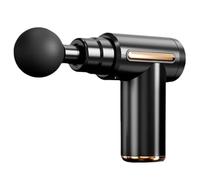 Portable Plastic Massage Gun with 6 Speeds and 4 Massage Heads Quiet Powerful Handheld Massagers for Pain Relief Powerful(Nero)