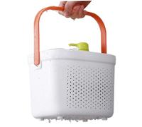Portable Plastic Mesh Shower Caddy Handle Storage Basket Organizer for Pantry Kitchen Bathroom