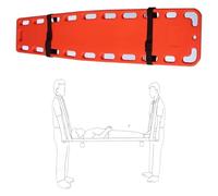 Portable Plastic tic Spine Board - Emerncy Stretcher for Water Par & Pools, First Aid Backboard Imlizer, Lifesaving Equint (Red, 184 x 45 x 5.5 cm)