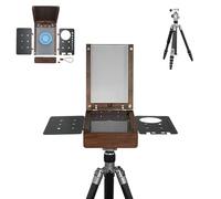 Portable Plein Air Easel, Foldable Wooden Easel Box with Carbon Fiber Tripod & Storage, 0-180° Angle Adjustment, Quick Setup, Multifunctional Wooden Watercolor Easels for Adults Artists