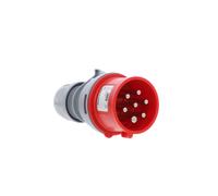 Portable Plug 16A 7P 400V Red IP44 SHARK 017-6v