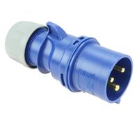 Portable Plug 32A 3P 230V Blue IP44 SHARK 023-6