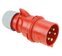 PC ELECTRIC 025-6 Euro Plug Shark 5-pin 32 Amp IP44, red