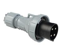 Portable plug 63A 3P+Z 500V IP67 frame contact with threaded angina 034-7