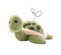 Portable Plush Turtle Keychain Miniature Keyring Accessories Daily Commuter Travel Backpack Pendant Kids Keychain Decoration
