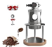Portable Pneumatic Coffee Machine, Coffee Grinder with Pressure Gauge, 58mm/51mm Portafilter, Manual Air Pressure Espresso Maker, for Camping Travel & Home Use Samll