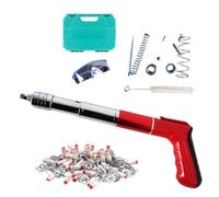 Portable Pneumatic Nailer - Compact Pneumatic Nail , Manual Nailing Machine With 100 Nails, 5 Speed Adjustable Fixing Tool For Red Brick, Concrete, Wood Boards | Réno