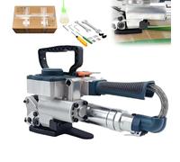Portable Pneumatic Strapping Machine, Handheld Packaging Strapping Machine, Width 13-19mm, Tension 3500n for Pet Plastic Steel Belt Straps Banding