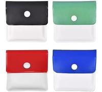Portable Pocket Ashtray Pouch 4 PCS Reusable Fireproof PVC Smell Proof Ashtrays Environment Friendly Outdoor Travel Ashtray