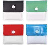 Portable Pocket Ashtray Pouch 4 PCS Reusable Fireproof PVC Smell Proof Ashtrays Environment Friendly Outdoor Travel Ashtray