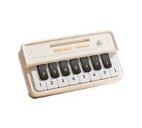 Portable Pocket Electronic Keyboard Suitable for Children Featuring Multiple Sound Option and Safe Construction Learning Tool