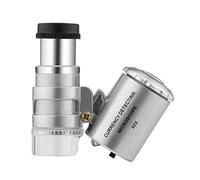 Portable Pocket Microscope with 60X Magnification LED Light & UV Light Suitable for Jewelry & Currency Observations Digital Microscope