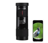 Portable Pocket Monocular 10-30 x 21 cm, Waterproof, Clear Vision, Anti-Fog Accessories for Climbing, Driving, Hiking, Running, Tourism
