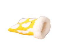 Portable Pocket Pet Carriers Bag, Warm Hamster Bed Nest Hedgehog, Fleece/Canvas Carriers Bag Warm Hamster Bed(S,yellow)