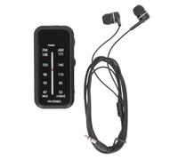 Portable Pocket Radio with Excellent Reception, AAA Battery Powered AM FM Stereo Radio for Indoors Outdoors Emergency