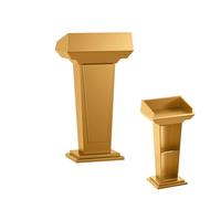 Portable Podium Stand - Adjustable Hostess Stand & Reception Desk for Churches Conferences Classrooms & Auditoriums - Versatile Pulpit Lectern for Events