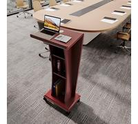 Portable Podium Stand with Storage - Lightweight & Durable Pulpit for Presentations, Lectures, and Events - Perfect for Churches, Schools, and Offices