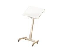 Portable Podium Stand with Wheels Adjustable Height and Panel for Weddings Conference Room Classroom Home