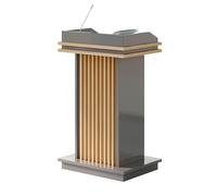 Portable Podium Stand with Wheels Modern Classroom & Church Teacher Conso for Concerts & Professal Presentats Adjustable Height & Sturdy Design