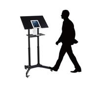 Portable Podium with Wheels Mobile Pulpit for Conferences & Church Teacher's Speech Desk Public Speaking Stand Versatile for Any Event