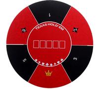 Portable Poker Table Top， Round Poker Mat For Texas Holdem Multicolor 120x120cm(001)