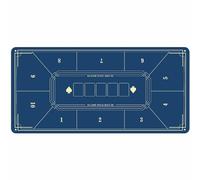 Portable Poker Table Top， Texas Holdem Poker Mat Rubber Waterproof Multiple Colors Sizes(002,120*60CM)