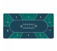 Portable Poker Table Top， Texas Holdem Poker Mat Rubber Waterproof Multiple Colors Sizes(003,140*80CM)