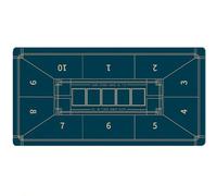 Portable Poker Table Top， Texas Holdem Poker Mat Rubber Waterproof Multiple Colors Sizes(004,120*60CM)