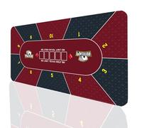 Portable Poker Table Top， Texas Holdem Poker Table Mat Multicolor Multiple Sizes(001,120*60CM)