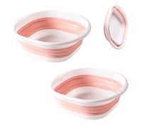 Portable Pool Foot Bathtub, Foldable - Bubble Bath for Feet, Foot Tub, Easy to Clean Tub for Foot Bath at Home, Portable Foot Bath Tub for Women, Men & Seniors (Ink Pink - 26 x 17 x 9 cm)