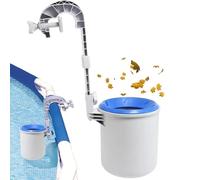 Portable Pool Skimmer Cleaner, Self-Supporting Surface Net for Removing Leaves Debris from Swimming Ponds, Wall Mounted Kit