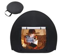 Portable Pop-up Blackout Play Tent Sensory Tent for Kids Calm Down Tent For Children To Play And Relax Sensory Corner Helps With Autism SPD Anxiety & Improve Focus (Black 110x110x105cm)