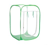 Portable Pop-Up Plant Cover for Garden Use with Mesh Fabric to Shield For Vegetables and Fruits from Insects and Rain (Green-edged 60 * 60 * 90)